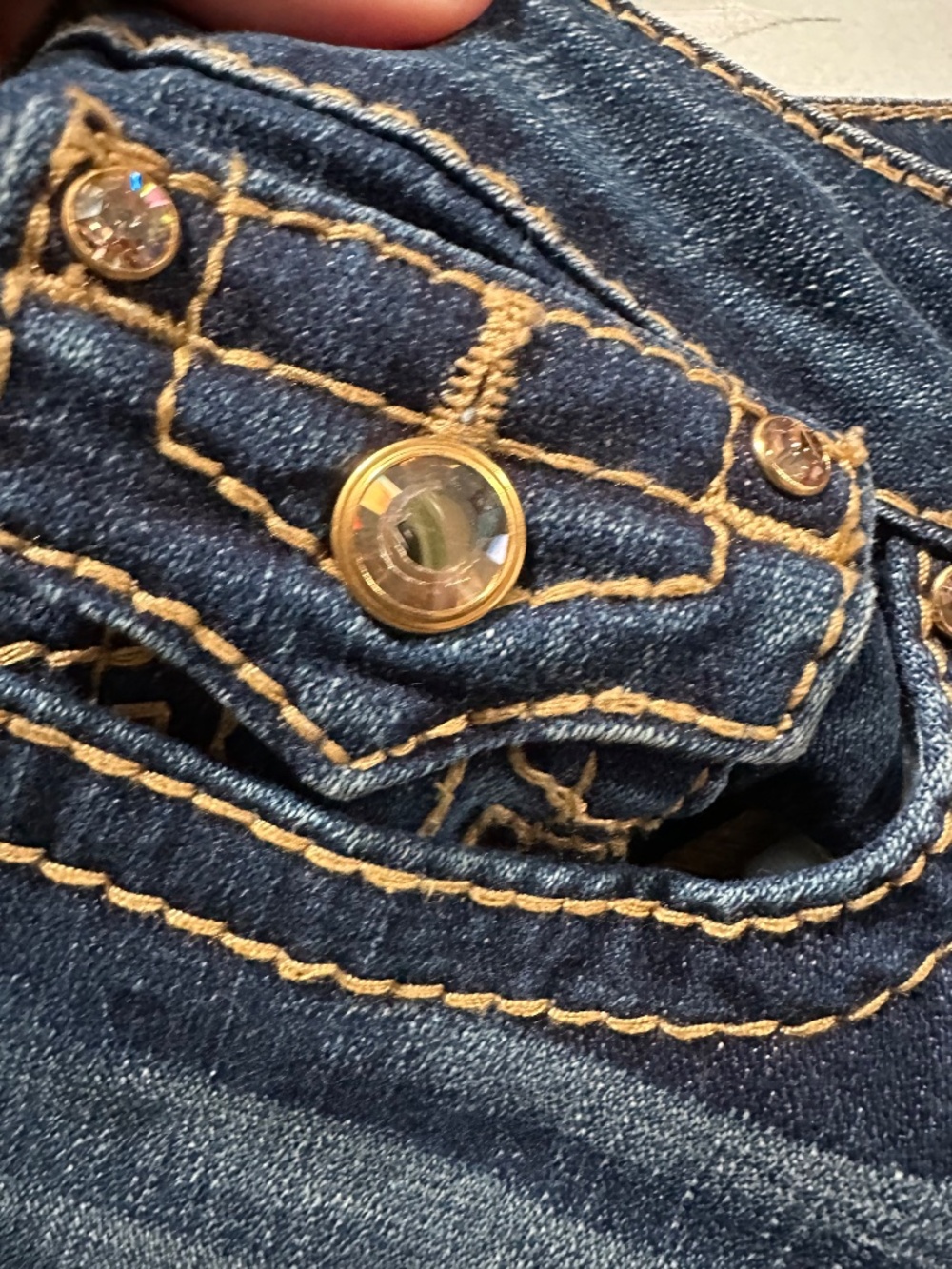 True Religion Rhinestone jeans - Picture 5 of 6